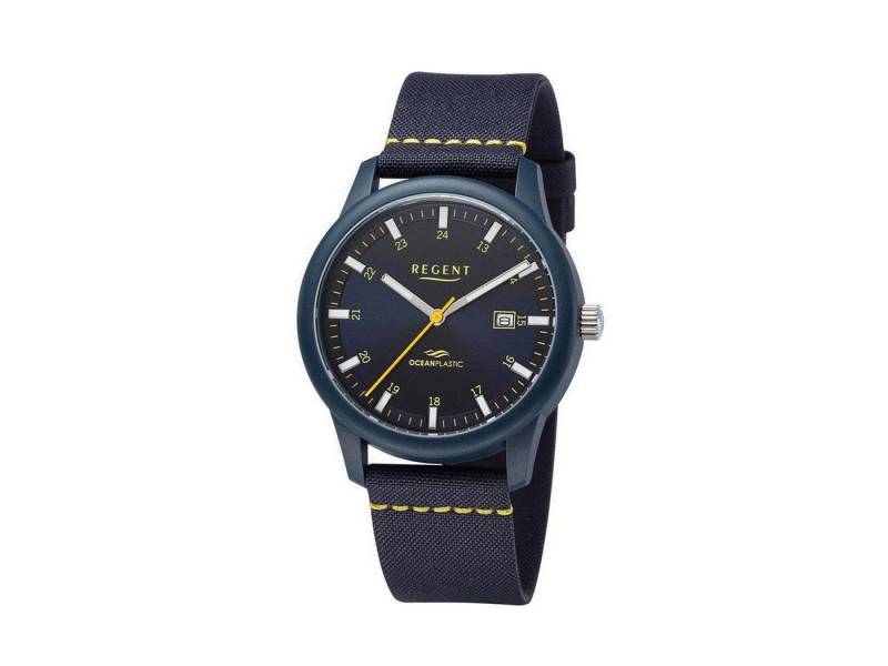Regent Uhrenring Regent Herren Armbanduhr mit Ocean-Plastic 11110911 von Regent