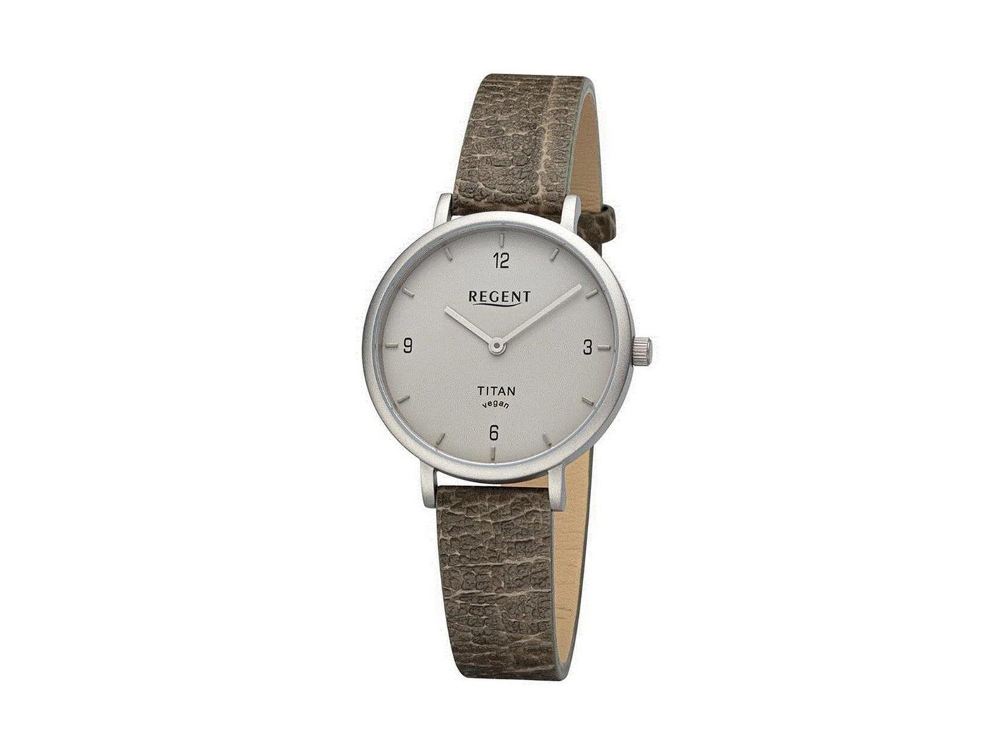 Regent Uhrenring Regent Titan-Uhr für Damen Grün/Grau BA-694 von Regent