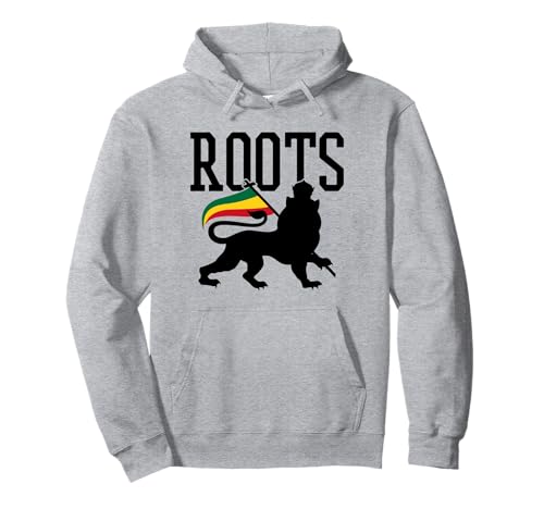 Reggae Roots - Lion Of Judah Rastafari Rasta Musik Geschenk Pullover Hoodie von Reggae Music Jamaica Apparel Co.