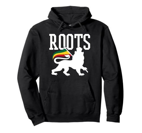 Reggae Roots - Lion Of Judah Rastafari Rasta Musik Geschenk Pullover Hoodie von Reggae Music Jamaica Apparel Co.