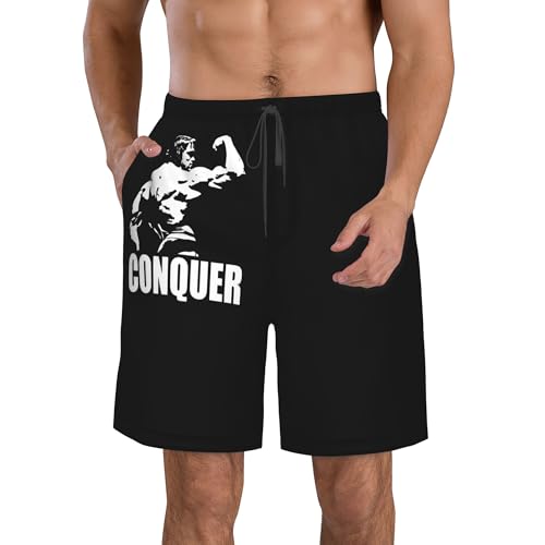 Arnold Businessman Schwarzenegger Graphic Herren Strandshorts - Stylische Stretch-Passform Ideal zum Schwimmen & Freizeit, Arnold-2, L Arnold Businessman Schwarzenegger Graphic Herren Strandshorts - Stylische Stretch-Passform Ideal zum Schwimmen & Freizeit, Arnold-2, L von Reginascaks