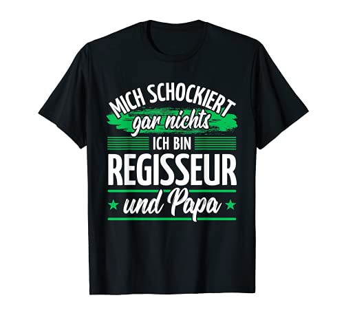 Herren Papa Regisseur T-Shirt von Regisseur Geschenke Regie