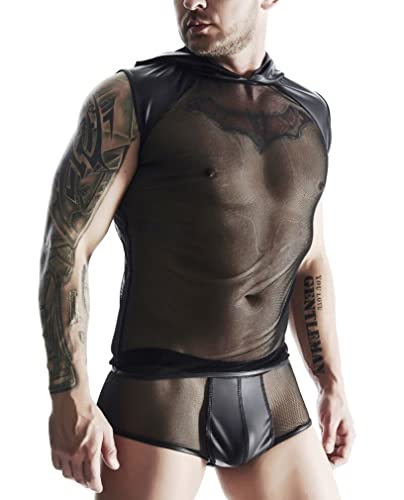 Herren Kapuzenshirt TSH018 im Wetlook Look von Regnes Fetish Planet S Herren Kapuzenshirt TSH018 im Wetlook Look von Regnes Fetish Planet S von Regnes Fetish Planet