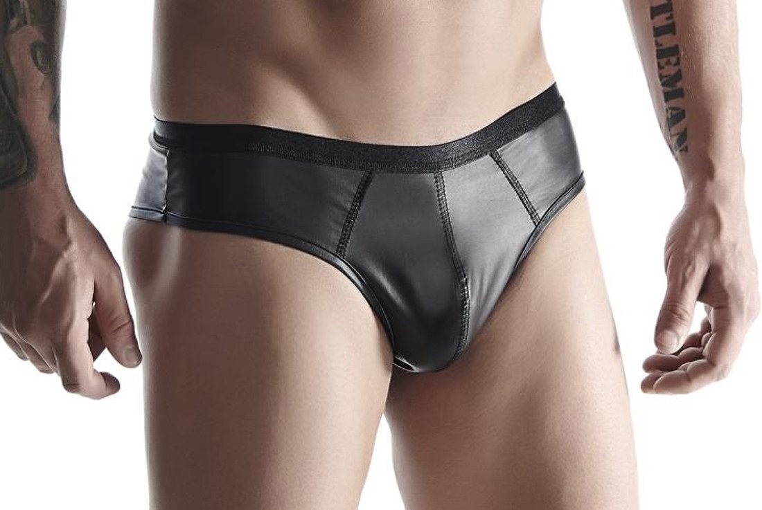 Regnes Fetish Planet Slip Blickdichter Herren Slip schwarz dehnbar aus wetlook Material mit Gumm Regnes Fetish Planet Slip Blickdichter Herren Slip schwarz dehnbar aus wetlook Material mit Gumm von Regnes Fetish Planet