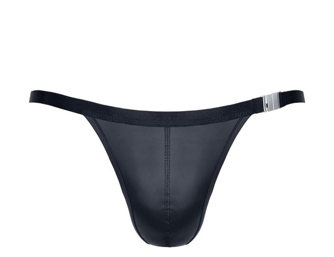 Regnes Fetish Planet String Herren String schwarz aus mattem wetlook Material dehnbar mit seitlich Regnes Fetish Planet String Herren String schwarz aus mattem wetlook Material dehnbar mit seitlich von Regnes Fetish Planet