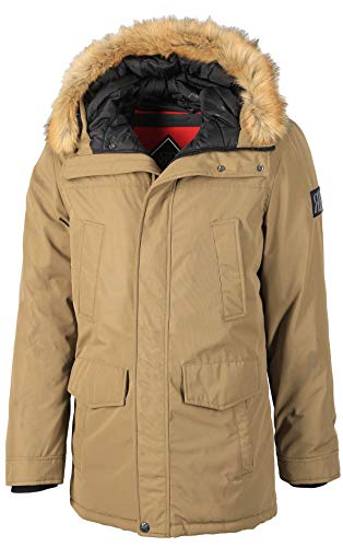 Rego & Regino Herren Winter Jacke Parka Mantel David warm gefüttert mit Kapuze, Grösse:XXL, Farbe:Camel von Rego & Regino