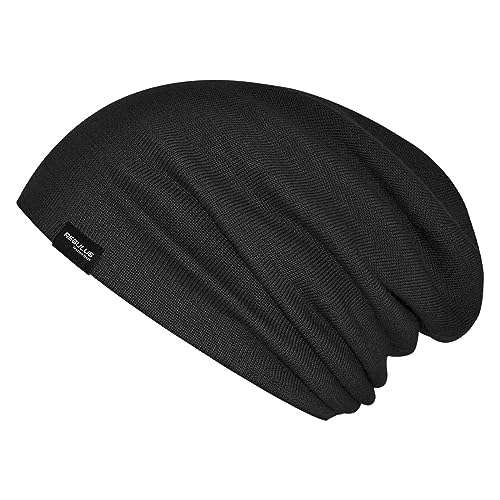 Regulus Unisex Wollmütze Strickmütze Merino Cuffed Beanie für Männer Frauen Winter Uhr Kappe Outdoor Sport Skull Cap Hut, Schwarz, 5-7 von Regulus