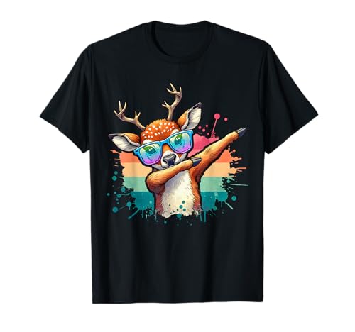 Trachten Kinder Dabbing Junge Lausbua Hirsch Rehkitz Tracht T-Shirt Trachten Kinder Dabbing Junge Lausbua Hirsch Rehkitz Tracht T-Shirt von Wiesn Oktoberfest Deko Trachten & Ersatz Dirndl