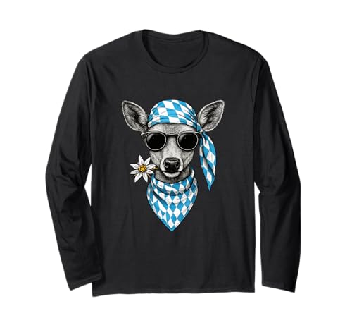 Reh Cool Dirndl Tracht Ersatz Bayern Bandana Funny Wiesn Reh Langarmshirt Reh Cool Dirndl Tracht Ersatz Bayern Bandana Funny Wiesn Reh Langarmshirt von Reh Tracht Ersatz Dirndl Edel Bayrisch Weiss Blau