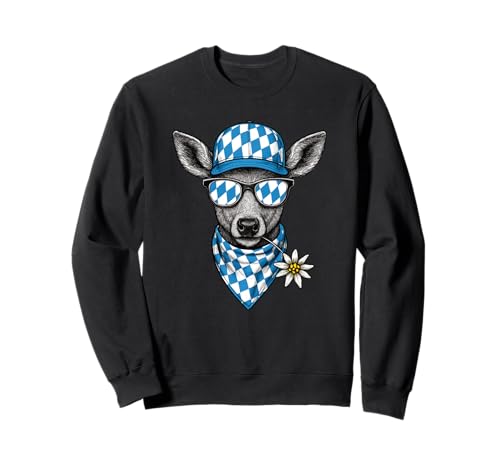 Reh Cool Dirndl Tracht Ersatz Bayern Bandana Funny Wiesn Reh Sweatshirt Reh Cool Dirndl Tracht Ersatz Bayern Bandana Funny Wiesn Reh Sweatshirt von Reh Tracht Ersatz Dirndl Edel Bayrisch Weiss Blau