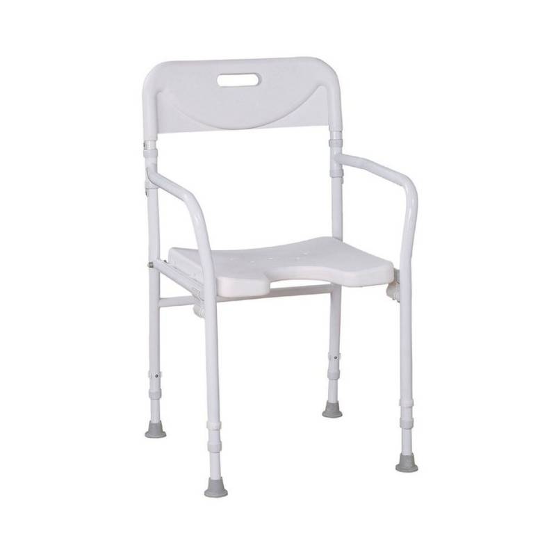 Rehaforum Medical Dusch-Toilettenrollstuhl RFM Faltbarer Duschstuhl mit Rückenlehne Rehaforum Medical Dusch-Toilettenrollstuhl RFM Faltbarer Duschstuhl mit Rückenlehne von Rehaforum Medical