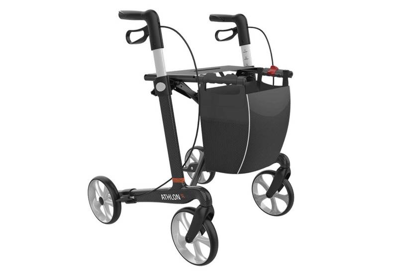 Rehasense Rollator ATHLON SL Carbon Ultralight Rollator - 50 cm Soft Wheels Schwarz von Rehasense
