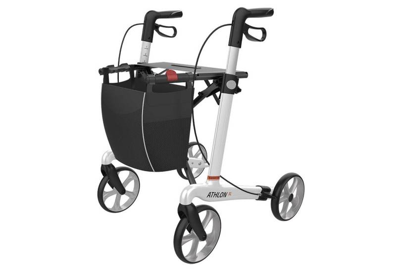 Rehasense Rollator ATHLON SL Carbon Ultralight Rollator - 62 cm TPE Wheels Weiß von Rehasense