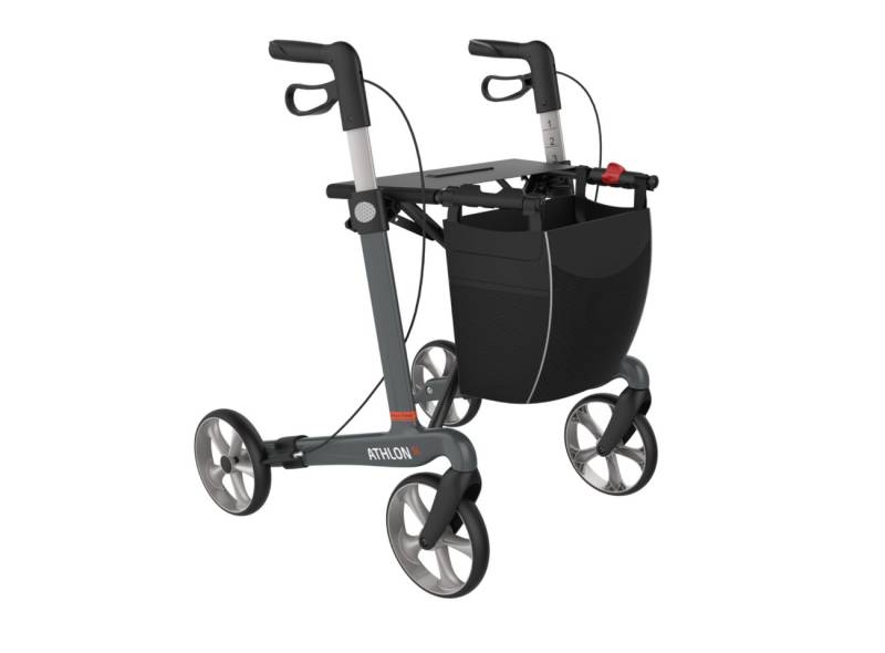Rehasense Rollator Carbon Athlon SL Gr. L mit TPE-Rädern, Farbe: Mattgrau von Rehasense