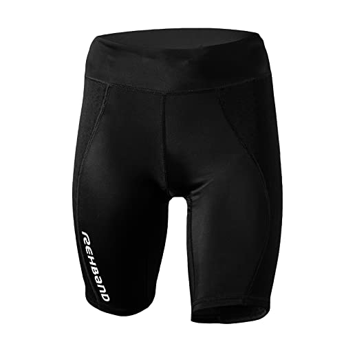 Rehband QD Thermal Zone Hose, Kurze Kompressionshose mit Wärmezonen, Thermal Shorts aus Neopren für Laufen & Leichtathletik, verbessert Regeneration & hoher, Farbe:Schwarz, Größe:XL von Rehband