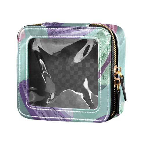 Kosmetiktasche für Damen, Motiv: Macarons, klein, tragbar, Kosmetiktasche, Kulturbeutel, Organizer mit Reißverschluss, transparente Fenster, Pastellfarben, mehrfarbig, Einheitsgröße Kosmetiktasche für Damen, Motiv: Macarons, klein, tragbar, Kosmetiktasche, Kulturbeutel, Organizer mit Reißverschluss, transparente Fenster, Pastellfarben, mehrfarbig, Einheitsgröße von Reiacy