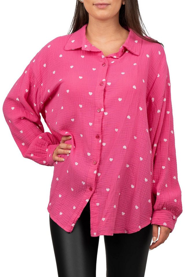 Reichstadt Hemdbluse Reichstadt Damen Musselin Bluse 25RSW081 Luftige Musselin-Optik aus 100 % Baumwolle von Reichstadt