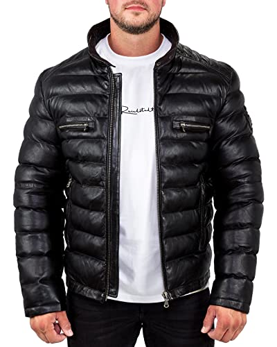 Reichstadt Herren Bomber Echtleder Jacke RS016 Schwarz S von Reichstadt