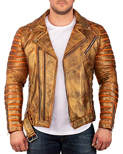 Reichstadt Herren Jacke Limited Edition Gold - RS001LUX - Echtleder L von Reichstadt