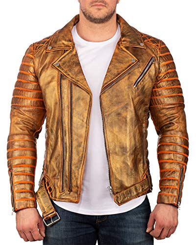 Reichstadt Herren Jacke Limited Edition Gold - RS001LUX - Echtleder S von Reichstadt
