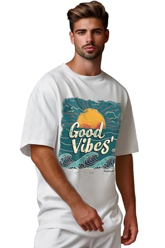 Reichstadt Herren Oversized Print T-Shirt 24RS057 Sunset Vibes L von Reichstadt