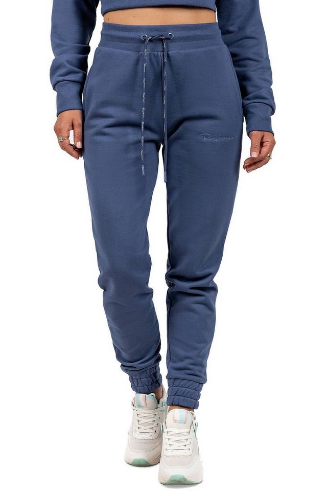 Reichstadt Jogginghose Damen Slim Fit Sporthose Marken-Stick 23RSW039 Mit Eleganten Details von Reichstadt