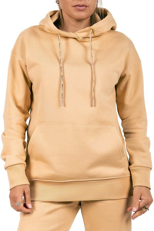 Reichstadt Kapuzenpullover Damen Relaxed Fit Hoodie Marken-Stick 23RSW038 mit Stitching auf der Brust von Reichstadt
