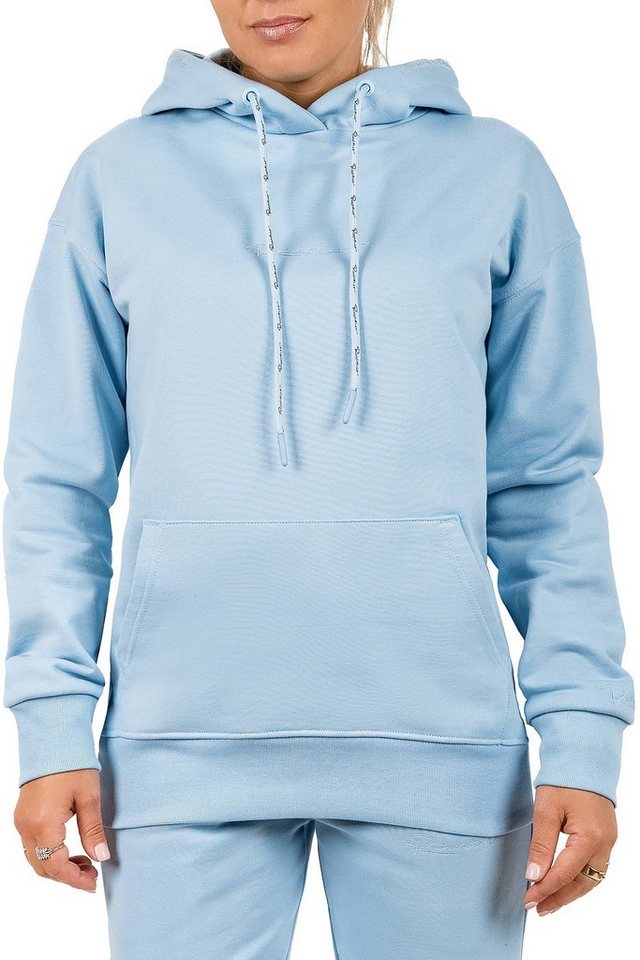 Reichstadt Kapuzenpullover Damen Relaxed Fit Hoodie Marken-Stick Baby Blue XS 23RSW038 mit Stitching auf der Brust von Reichstadt