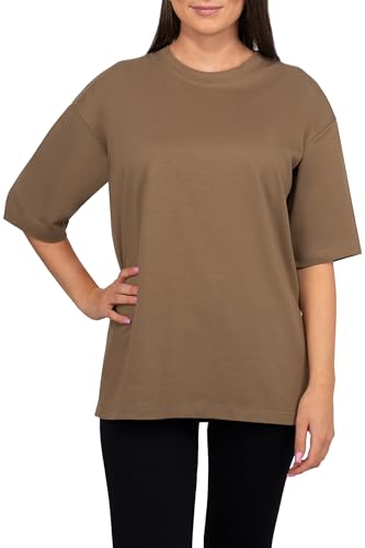 Reichstadt Oversized Damen T-Shirt 25RSW070 Kaki XXL von Reichstadt
