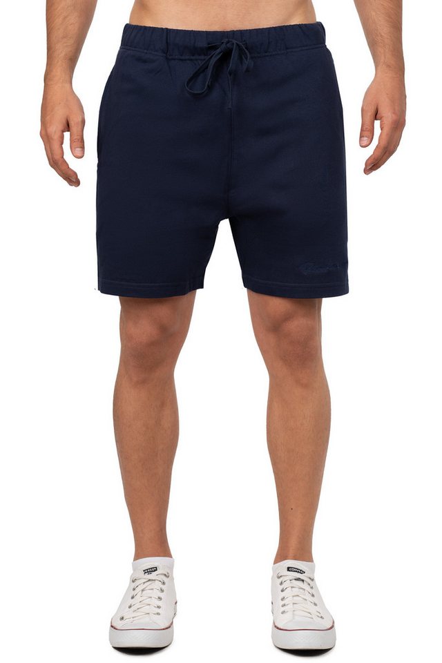 Reichstadt Sweatshorts Reichstadt Herren Shorts 25RS072 Dezente Ton-in-Ton Stickerei als stilvolles Detail von Reichstadt