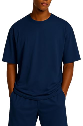 Reichstadt Shoulder Drop Herren T-Shirt 25RS071 Dark Blue L von Reichstadt