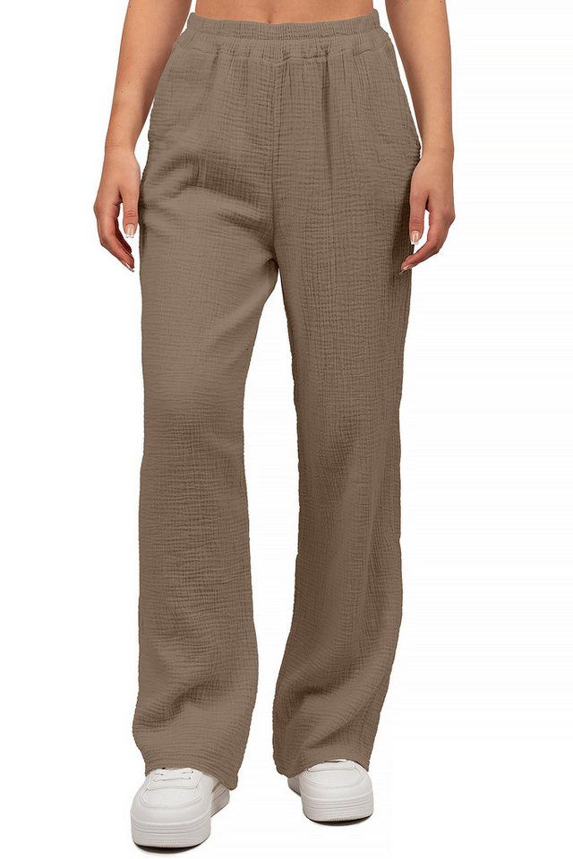 Reichstadt Relaxhose Damen Musselin Hose 25RSW082 Sommerliche Farben, atmungsaktives Material von Reichstadt