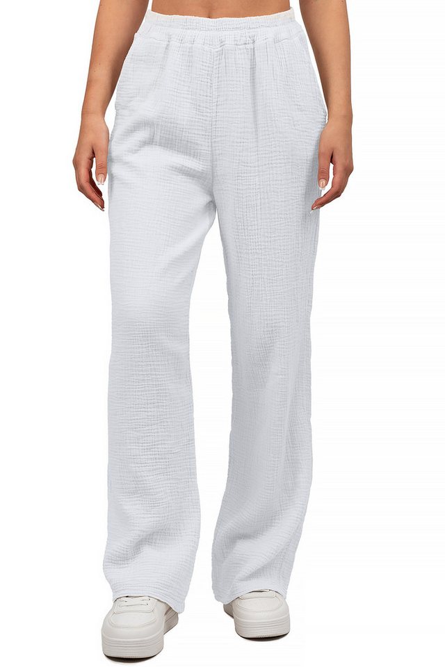 Reichstadt Relaxhose Damen Musselin Hose 25RSW082 Sommerliche Farben, atmungsaktives Material von Reichstadt