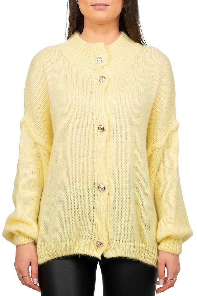 Reichstadt Strickjacke Damen Relaxed Fit Pullover Musselin 25RSW068 (1-tlg) Oversized-Look von Reichstadt