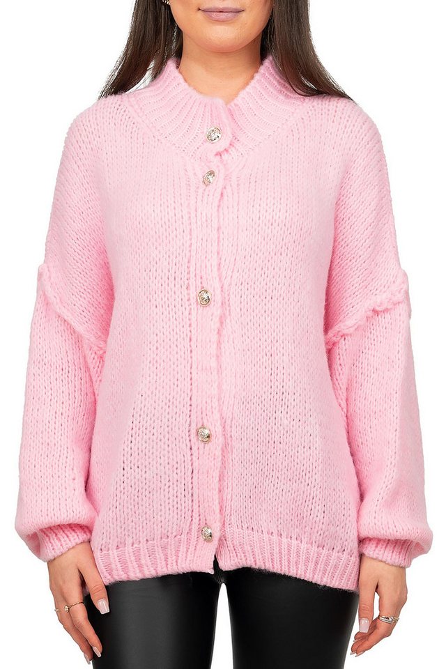 Reichstadt Strickjacke Damen Relaxed Fit Pullover Musselin 25RSW068 (1-tlg) Oversized-Look von Reichstadt