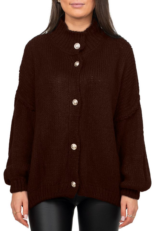 Reichstadt Strickjacke Damen Relaxed Fit Pullover Oversized-Look 25RSW068 (1-tlg) Weicher Strickstoff sorgt für ein angenehmes Tragegefühl von Reichstadt