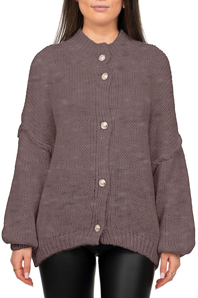 Reichstadt Strickjacke Damen Relaxed Fit Pullover Oversized-Look 25RSW068 (1-tlg) Weicher Strickstoff sorgt für ein angenehmes Tragegefühl von Reichstadt