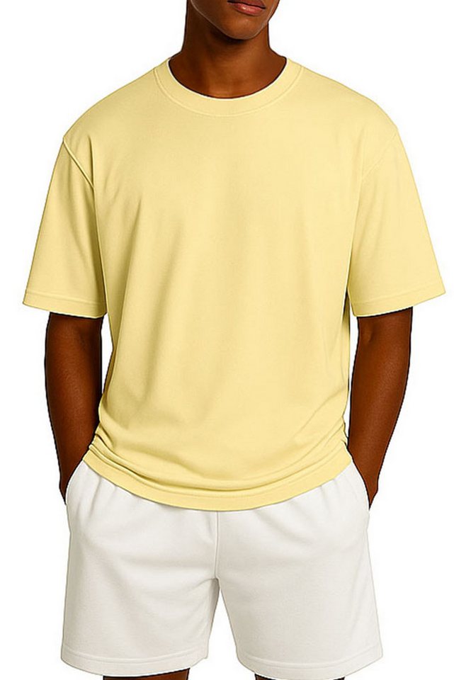 Reichstadt T-Shirt Reichstadt Shoulder Drop Herren T-Shirt 25RS071 in kräftigen Farben von Reichstadt