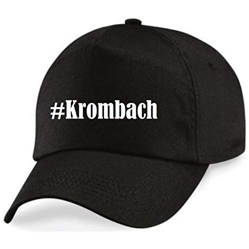 Reifen-Markt Base Cap Hashtag #Krombach Größe Uni Farbe Schwarz Druck Weiss von Reifen-Markt