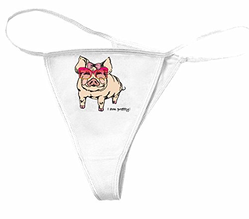 Reifen-Markt Damen String-Tanga Motiv-300187 Größe S Farbe Weiss Druck von Reifen-Markt