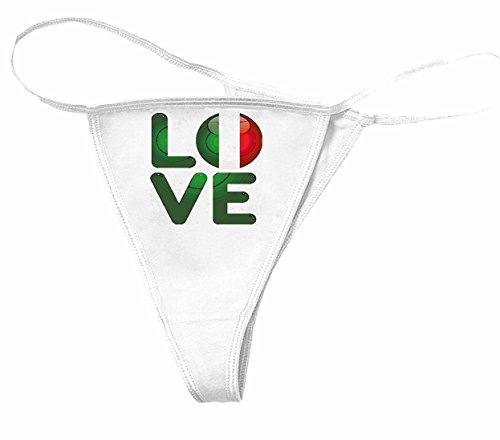 Reifen-Markt Damen String-Tanga Motiv-300827 Größe XS Farbe Weiss Druck von Reifen-Markt