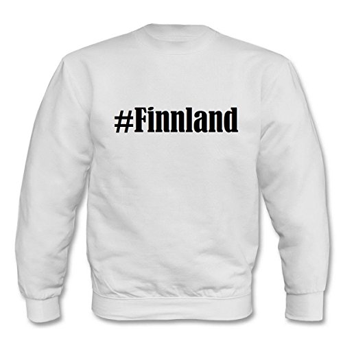 Reifen-Markt Sweatshirt Damen #Finnland Größe XL Farbe Weiss Druck Schwarz von Reifen-Markt
