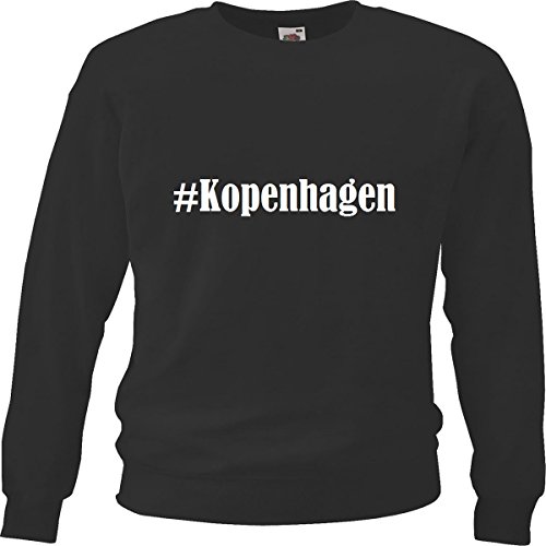 Reifen-Markt Sweatshirt Damen #Kopenhagen Größe XS Farbe Schwarz Druck Weiss von Reifen-Markt