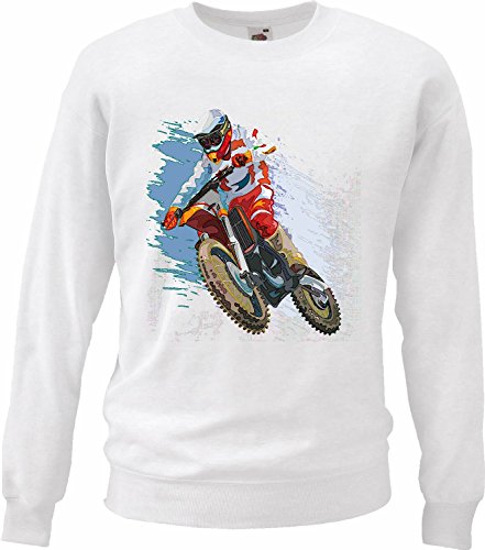Reifen-Markt Sweatshirt Damen Motiv-300503 Größe L Farbe Weiss Druck von Reifen-Markt