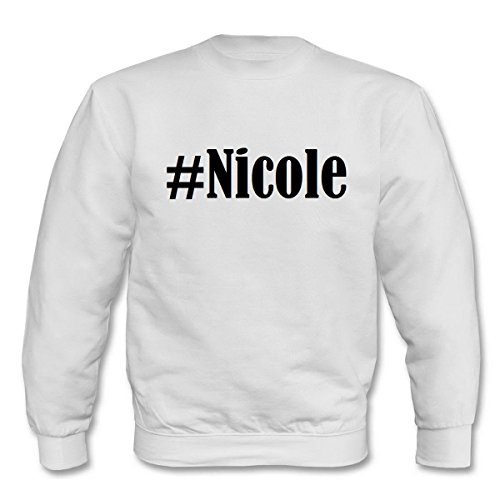 Reifen-Markt Sweatshirt Damen #Nicole Größe L Farbe Weiss Druck Schwarz von Reifen-Markt