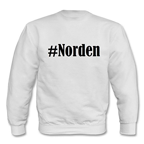 Reifen-Markt Sweatshirt Damen #Norden Größe S Farbe Weiss Druck Schwarz von Reifen-Markt