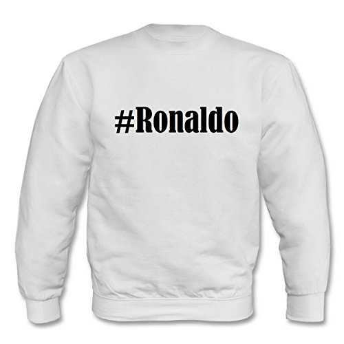Reifen-Markt Sweatshirt Kinder I Love Ronaldo Größe 128 Farbe Weiss Druck Schwarz von Reifen-Markt