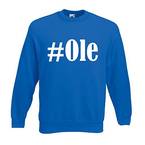 Reifen-Markt Sweatshirt Kinder #Ole Größe 128 Farbe Blau Druck Weiss von Reifen-Markt