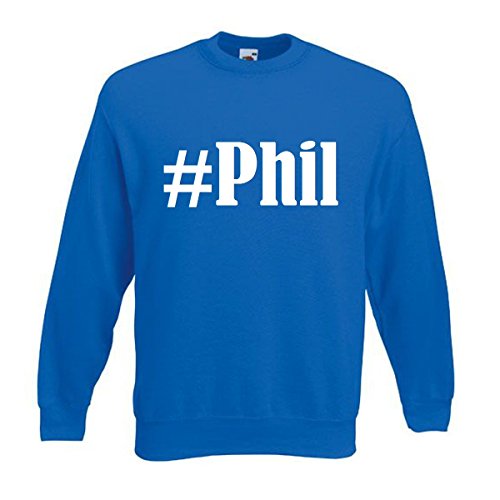 Reifen-Markt Sweatshirt Kinder #Phil Größe 104 Farbe Blau Druck Weiss von Reifen-Markt