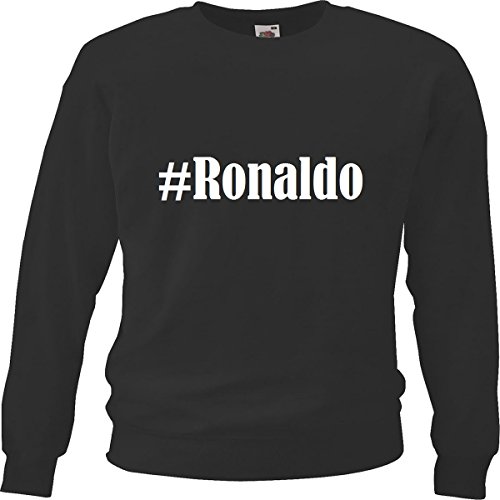 Reifen-Markt Sweatshirt Kinder #Ronaldo Größe 164 Farbe Schwarz Druck Weiss von Reifen-Markt